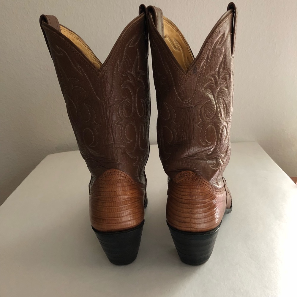 Sz 4 1/2B Vintage Nocona Lizard Skin Boots - Picture 7 of 9